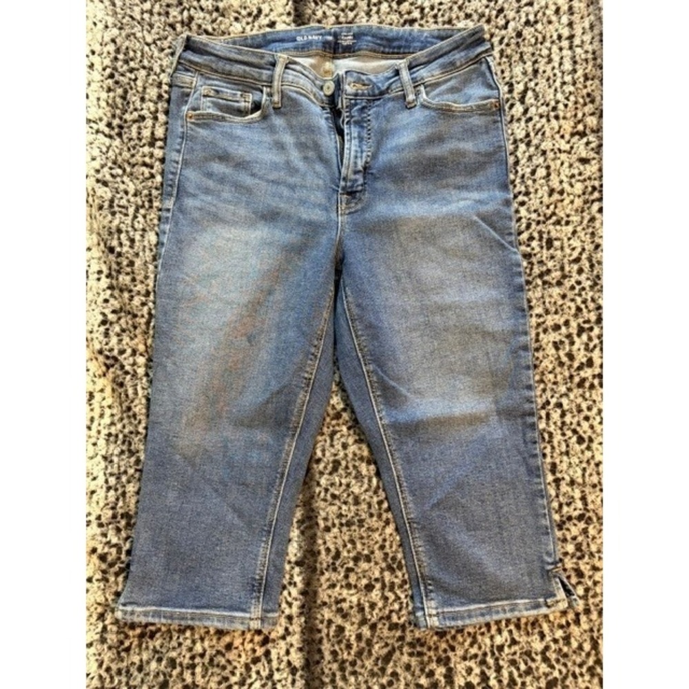 Women's Old Navy Denim High Rise Capris Size 10